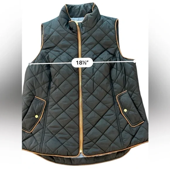 Crown‎ & Ivy Black Suede Trim Vest Size 1X - Picture 5 of 9